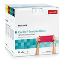 McKesson Brand McKesson CanDo Exercise Light Resistance Band, Red, 5 Inch x 50 Yard 