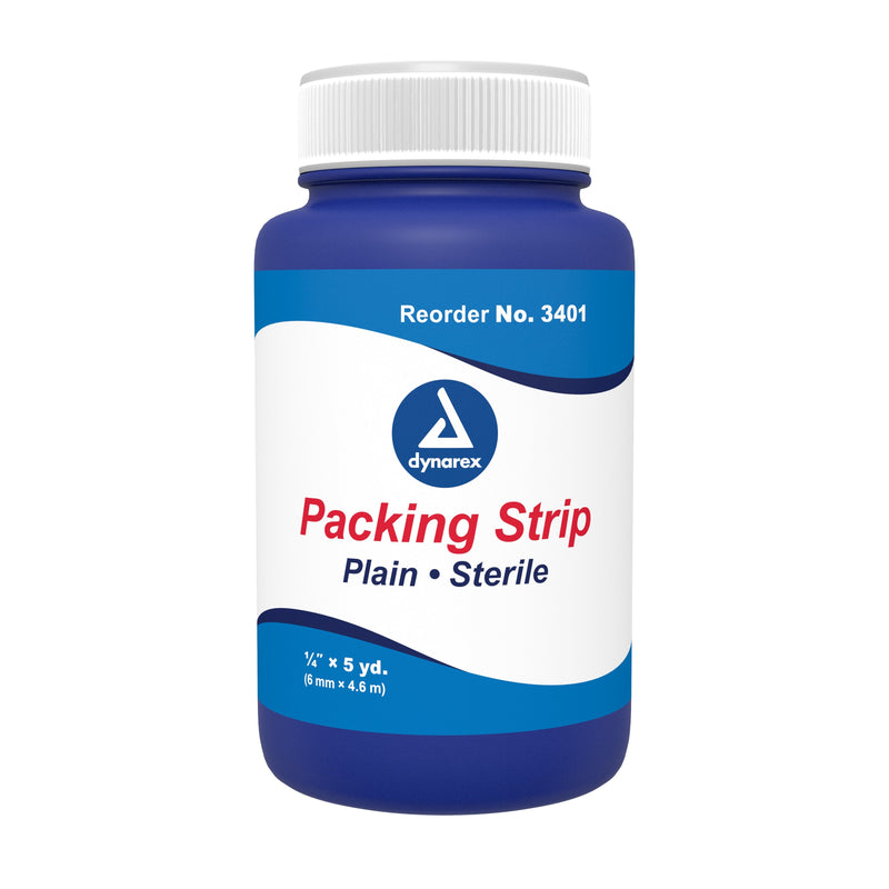 Dynarex dynarex Nonimpregnated Wound Packing Strip, ¼ Inch x 5 Yard (12/CS) 