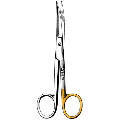 Sklarcut Operating Scissors - 5-1/2", Curved, Sharp/Blunt, 1 Standard Edge, 1 Micro-Serrated Edge - 15-3515