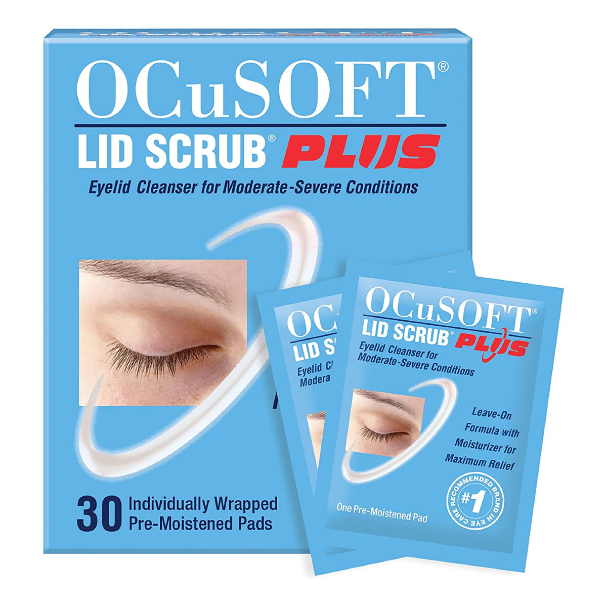OCuSOFT Lid Scrub Plus Eyelid Cleanser (Box of 30)
