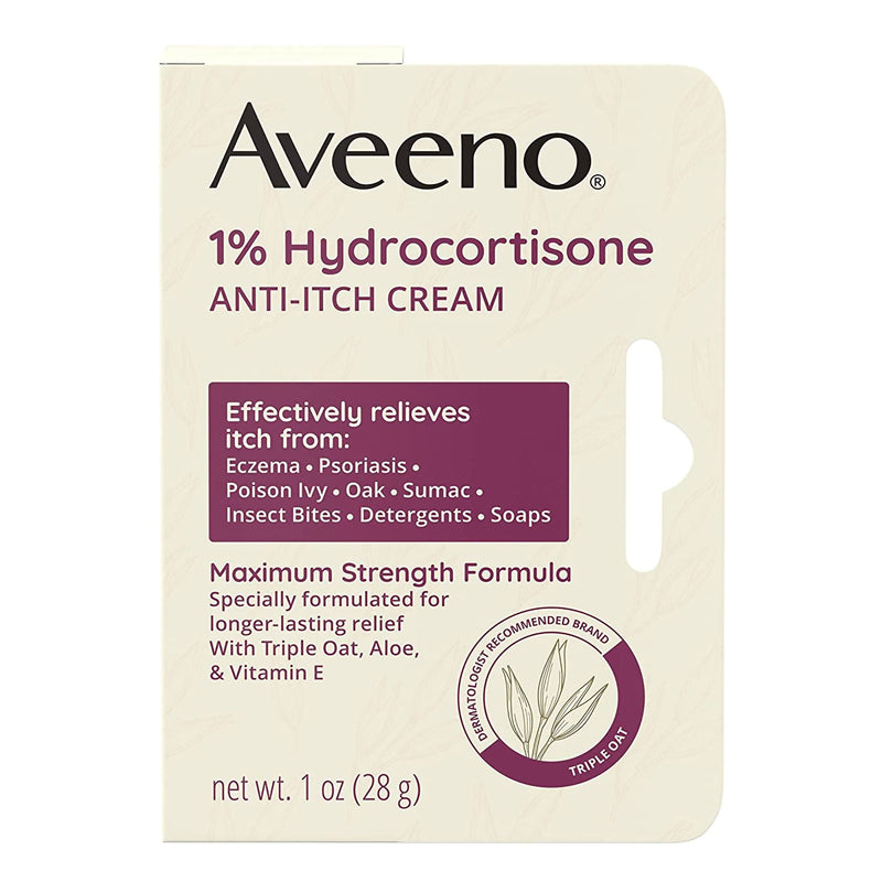 Aveeno Active Naturals 1% Hydrocortisone Anti-Itch Cream, Maximum Strength (Each)