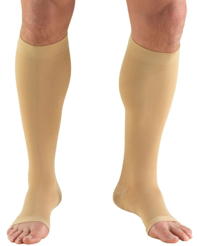 Compression Stocking Truform Knee High 2X-Large Beige Open Toe (Each)