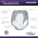 McKesson Brand McKesson Premium Discreet Underwear for Women, Heavy Absorbency, Large (80/CS) 