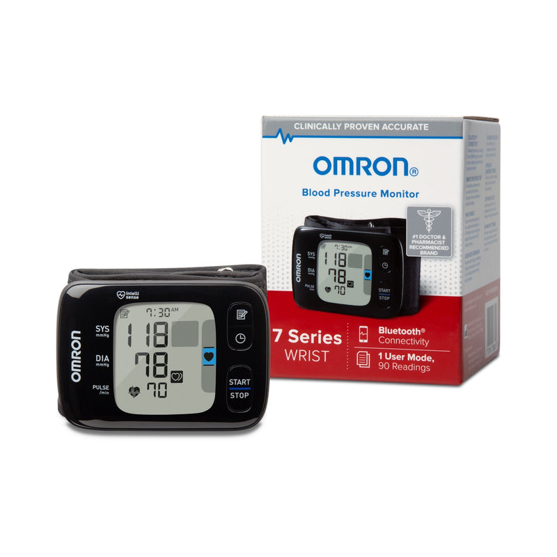 Emerson Healthcare Omron 7 Digital Blood Pressure Wrist Unit, Automatic Inflation, Universal Cuff 