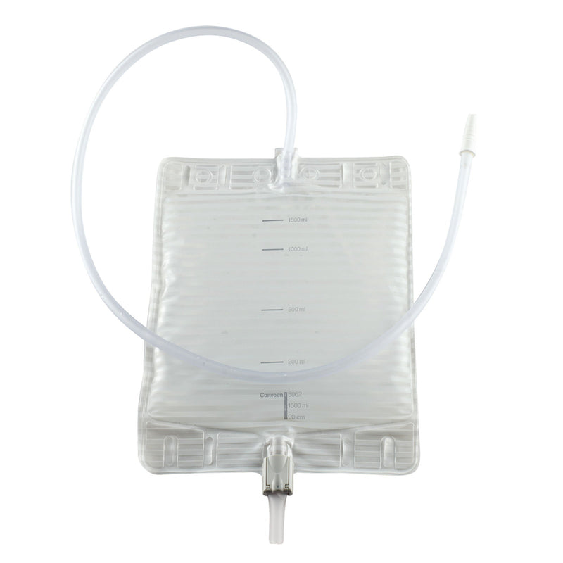 Conveen Urinary Leg Bag, Anti-Reflux Valve, Sterile Polyethylene, 1500 mL (Box of 10)