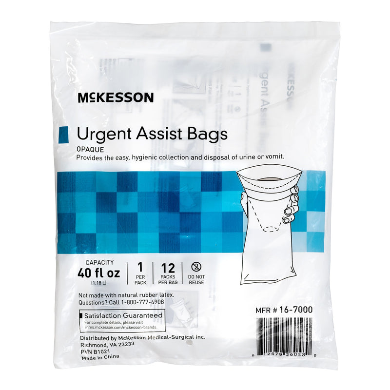 McKesson Opaque Urgent Assist/Emesis Bags (Case of 240)