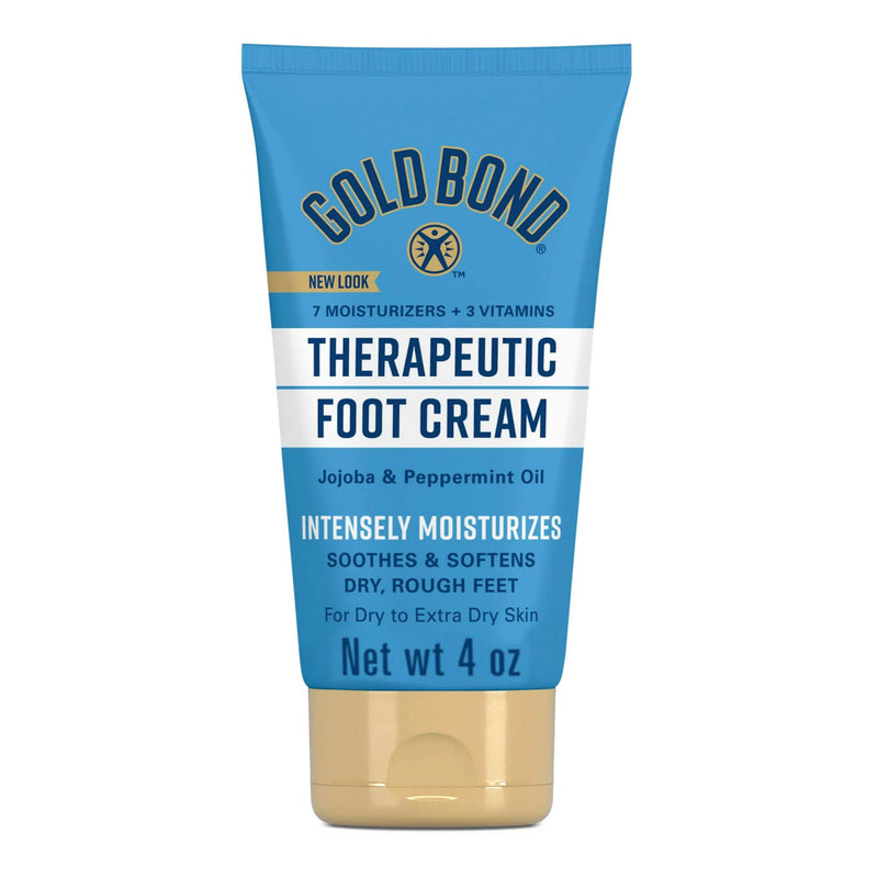 Gold Bond Therapeutic Foot Cream for Dry to Extra Dry Feet, 4-ounce Tube (Each)