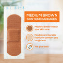 TruColour Brown Adhesive Strip, 1 x 3 Inch (Case of 1500) 