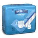 Absorbent Underwear FitRight Classic Pull On with Tear Away Seams Small Unisex Disposable Moderate Absorbency (4/CS)