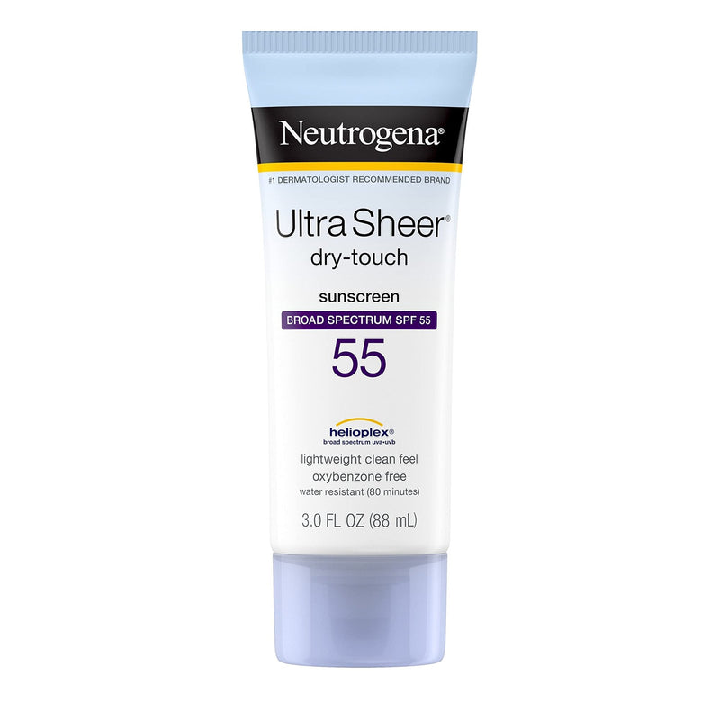 J & J Sales Neutrogena Ultra Sheer Dry-Touch Sunscreen Lotion, SPF 55, 3-ounce Tube 