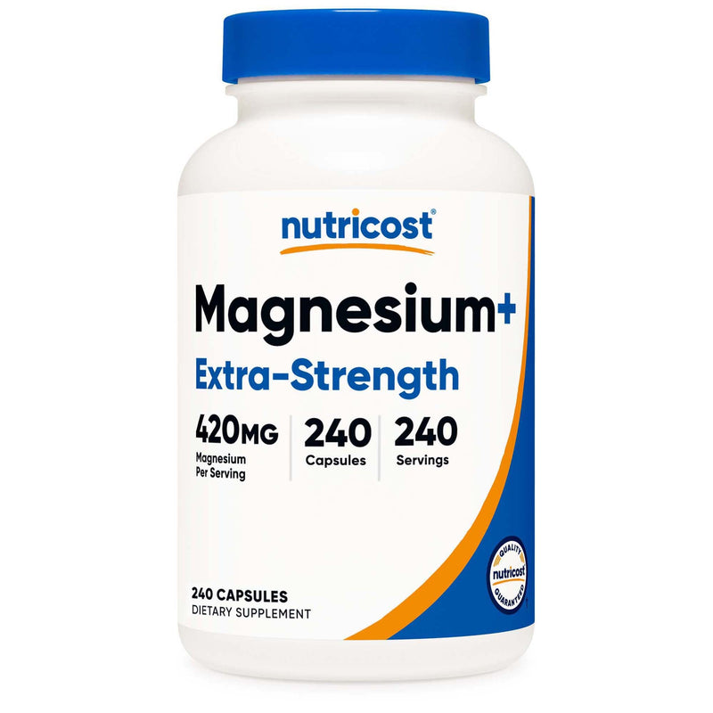 Nutricost Magnesium+ (Extra Strength) Capsules (12/CS)