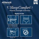 Attends Sleep Comfort Premium Overnight Underwear, 2X-Large, 68 – 80 Inches (10/BG) 