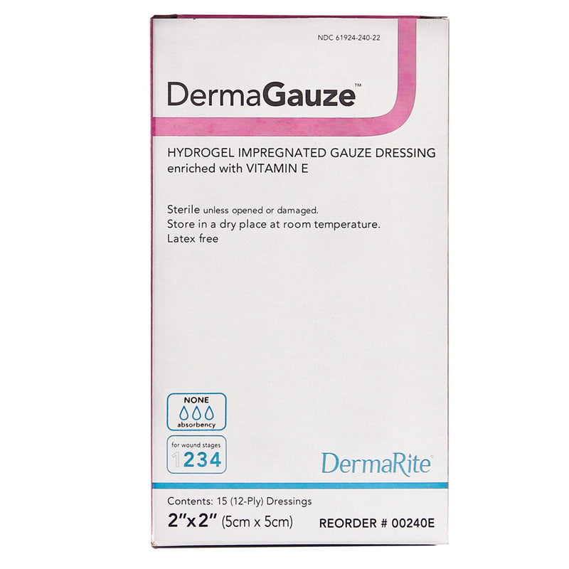 Sion Brands LLC DermaGauze Hydrogel Dressing, 2 x 2 Inch (15/BX) 