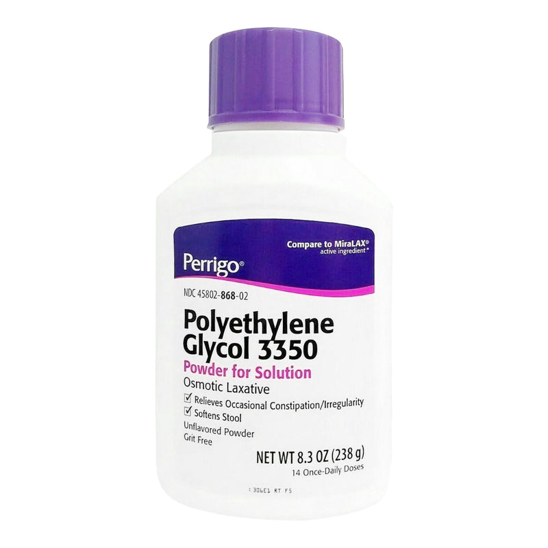 Padagis US LLC Perrigo Polyethylene Glycol 3350 Cathartic / Laxative 