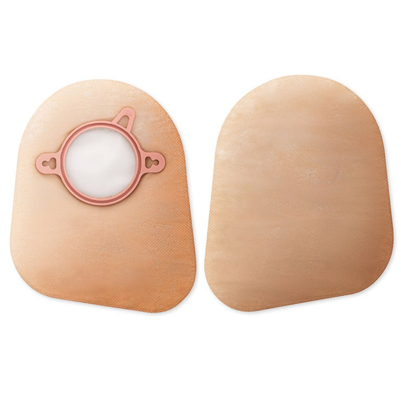 New Image Two-Piece Beige Ostomy Pouch, Pre-cut to Fit 44 mm Stoma, Blue Match (Box of 30)