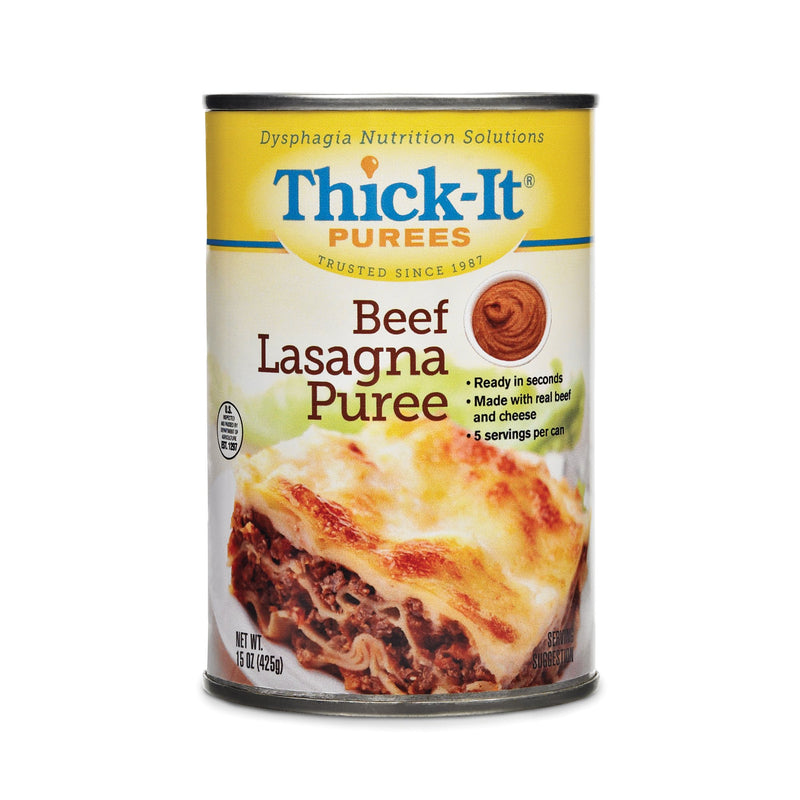 Kent Precision Foods Thick-It Purée Beef Lasagna Purée Thickened Food, 15-ounce Can (12/CS)