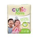 Cutie Pants Toddler, Heavy Absorbency, Daytime/Overnight, 32 – 40 lbs, 3T to 4T (Case of 92)