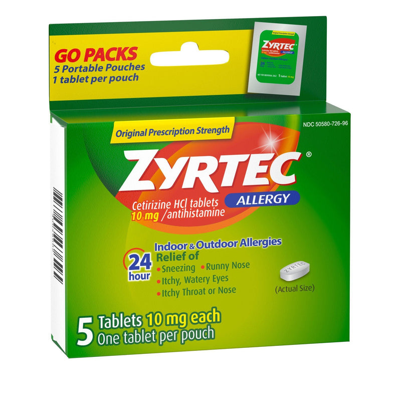 Zyrtec Cetirizine Allergy Relief (Case of 180)