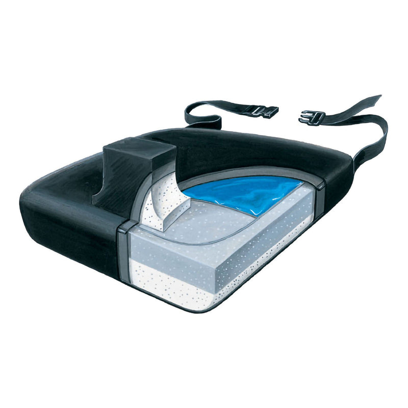 SkiL-Care Gel / Foam Leg Abductor Cushion, 18 x 16 x 3.5 Inch, Black (Each)