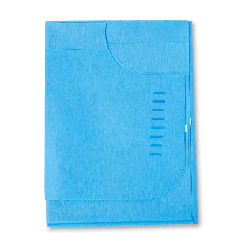 McKesson Patient Exam Gown, One Size Fits Most, Blue (Case of 50)