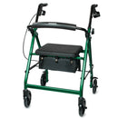 McKesson Folding Aluminum Four-Wheel Rollator, Green (Each)
