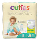 First Quality Products LLC Cuties Premium Diaper, Size 4 (4/CS) 