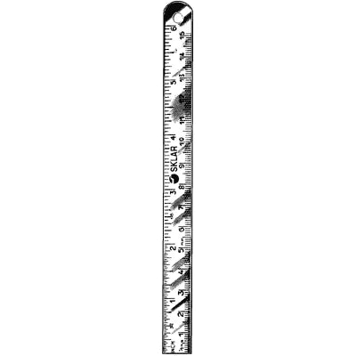 Sklar Steel Ruler (CensiTrac Marked) - 12" - 06-2861c 