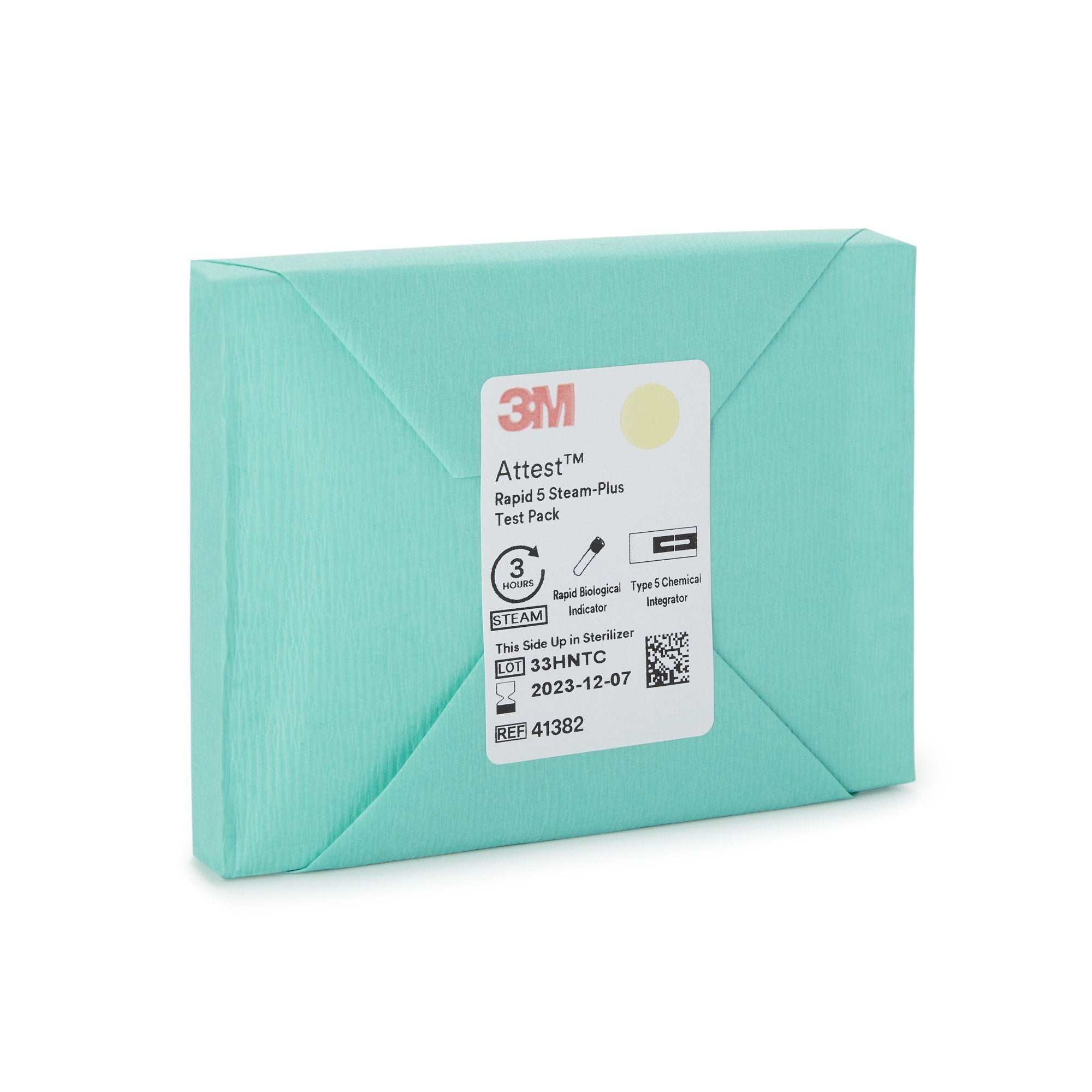 Solventum Corporation 3M Attest Rapid 5 Steam-Plus Sterilization Biological Indicator Pack (64/CS) 