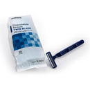 McKesson Disposable Razor, Twin Blade, Lubricated Strip, Blue (Case of 72)