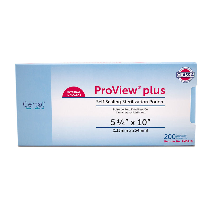 ProView plus Sterilization Pouch, 5-1/4 x 10 Inch (Case of 1200)