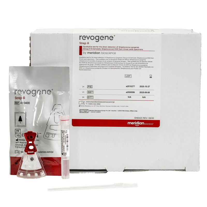 Respiratory Test Kit Revogene Strep A Strep A Test 24 Tests CLIA Non-Waived (Box of 24)