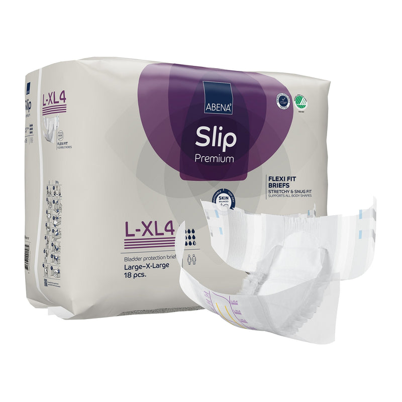 Abena Slip Premium Flexi Fit Incontinence Briefs, L-XL4 (72/CS) 