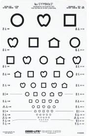 Lea Symbols Distance Vision Eye Chart (Each)