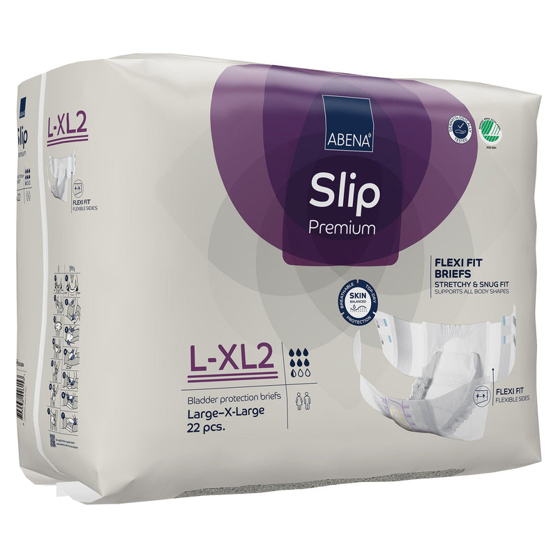 Abena Slip Premium Flexi Fit Incontinence Briefs, L-XL2 (Case of 88)