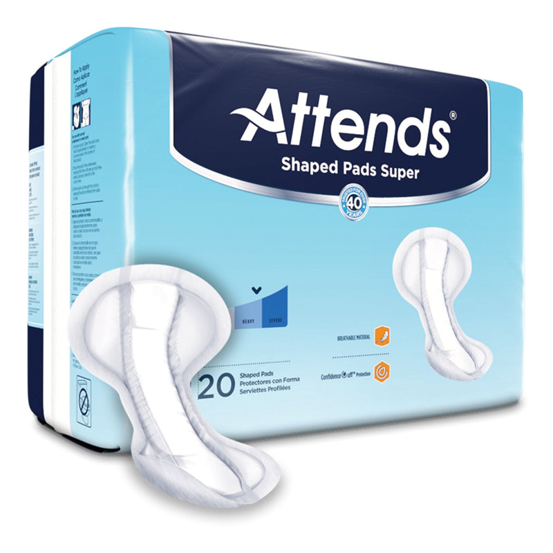 Attends Healthcare Products Attends Shaped Bladder Control Pads, Super (80/CS) 