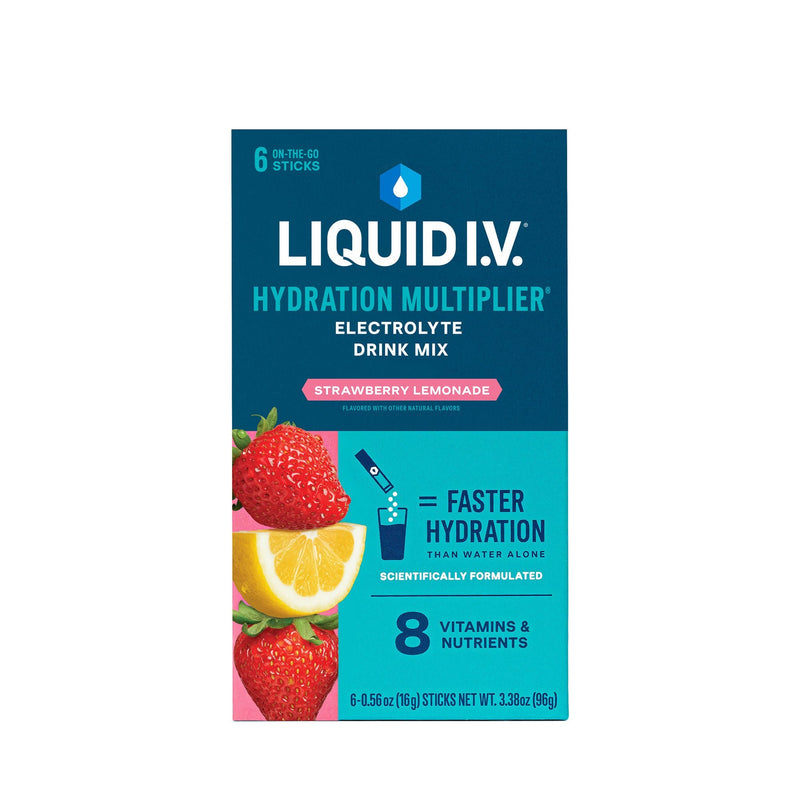 Oral Electrolyte Solution Liquid I.V. Hydration Multiplier Strawberry Lemonade Flavor 0.56 oz. (Case of 72) 