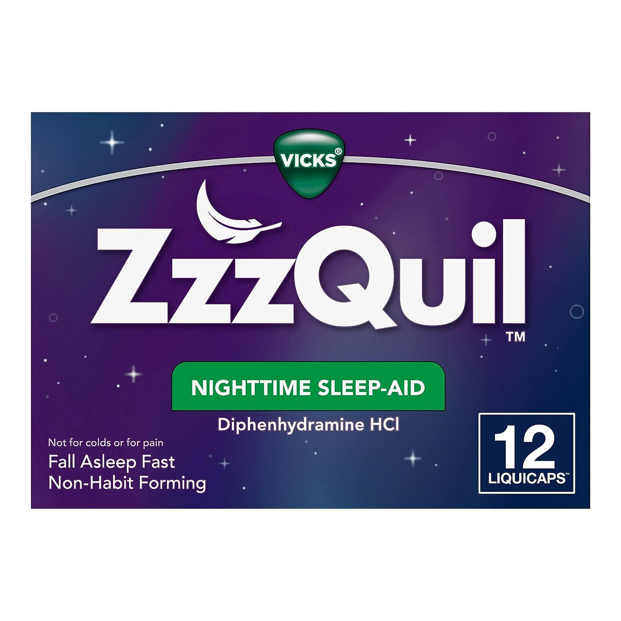 Procter & Gamble ZzzQuil Nighttime Sleep-Aid LiquiCaps (12/CT) 