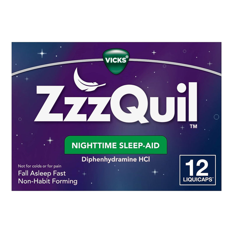 Procter & Gamble ZzzQuil Nighttime Sleep-Aid LiquiCaps (12/CT) 