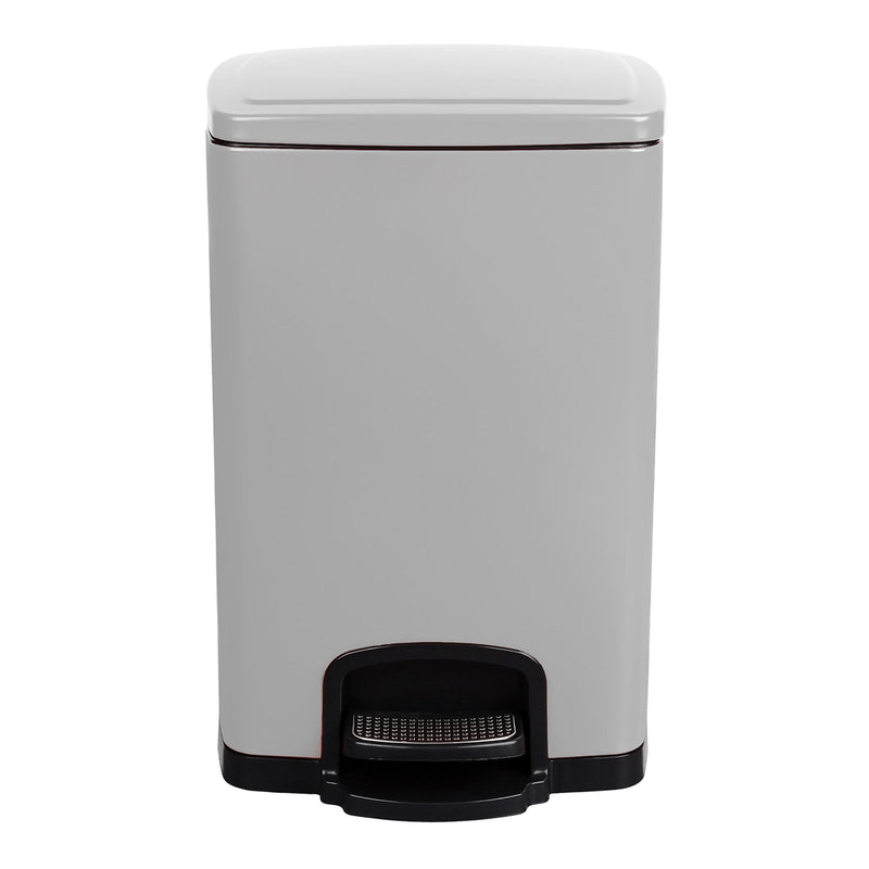 McKesson Brand McKesson White Square Step-On Trash Can, 5 gallon 