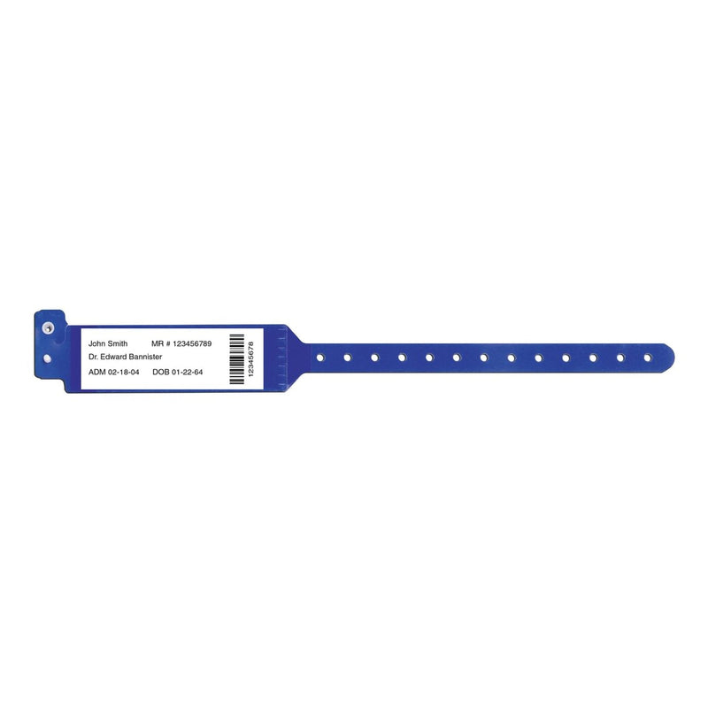 PDC Healthcare Sentry Bar Code LabelBand Identification Band, 12 – 13 Inch, Blue (500/BX) 