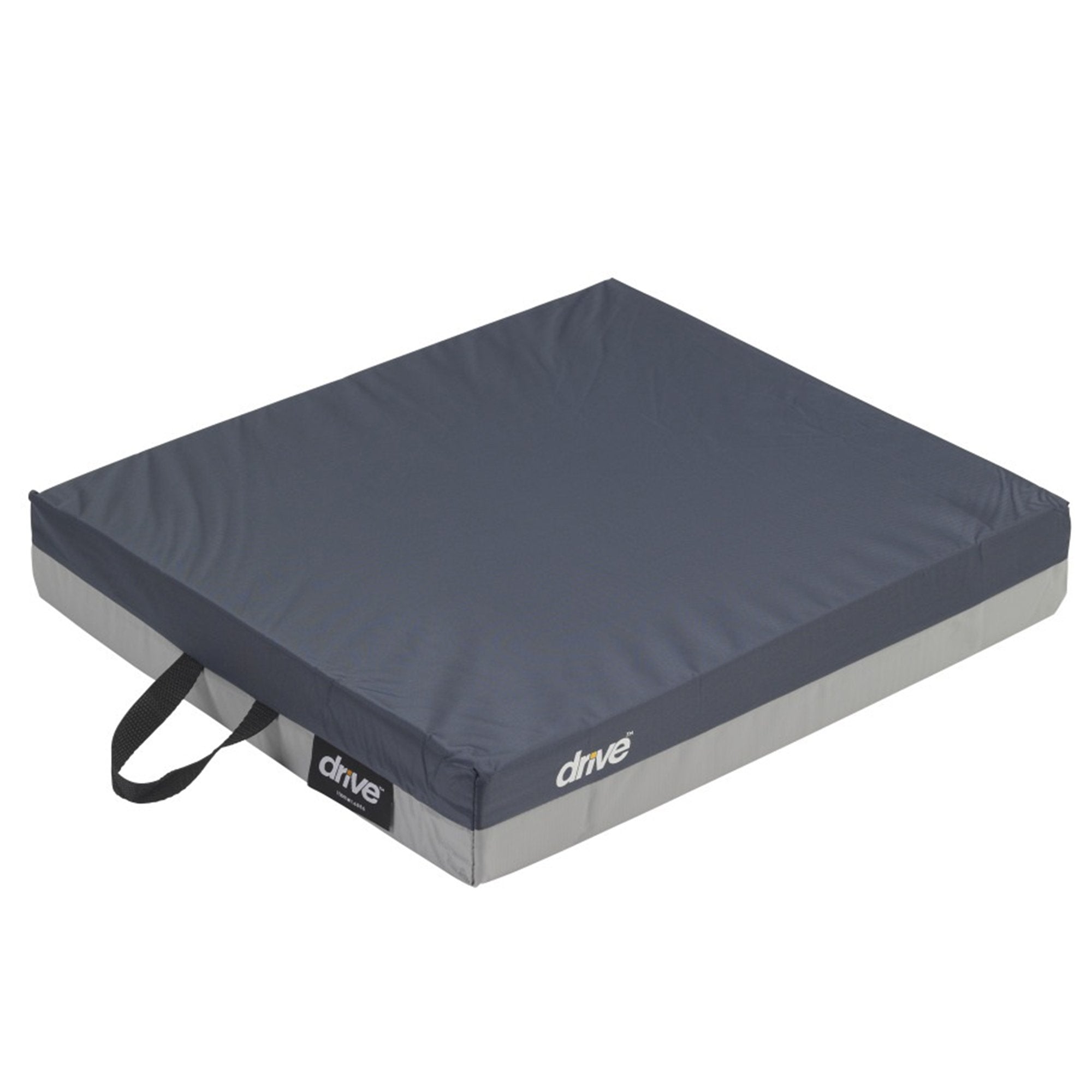 Drive DeVilbiss Healthcare Gel "E" Seat Cushion, 16 in. W x 16 in. D x 3 in. H, Gel / Foam, Blue 