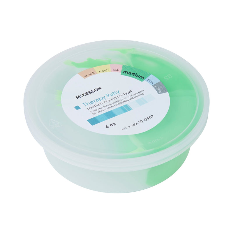 McKesson Brand McKesson Therapy Putty, Green, Medium, 4-ounce Container 