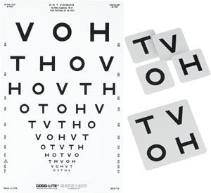 Eye Chart Good-Lite 10 Foot Distance Acuity Test (Each)