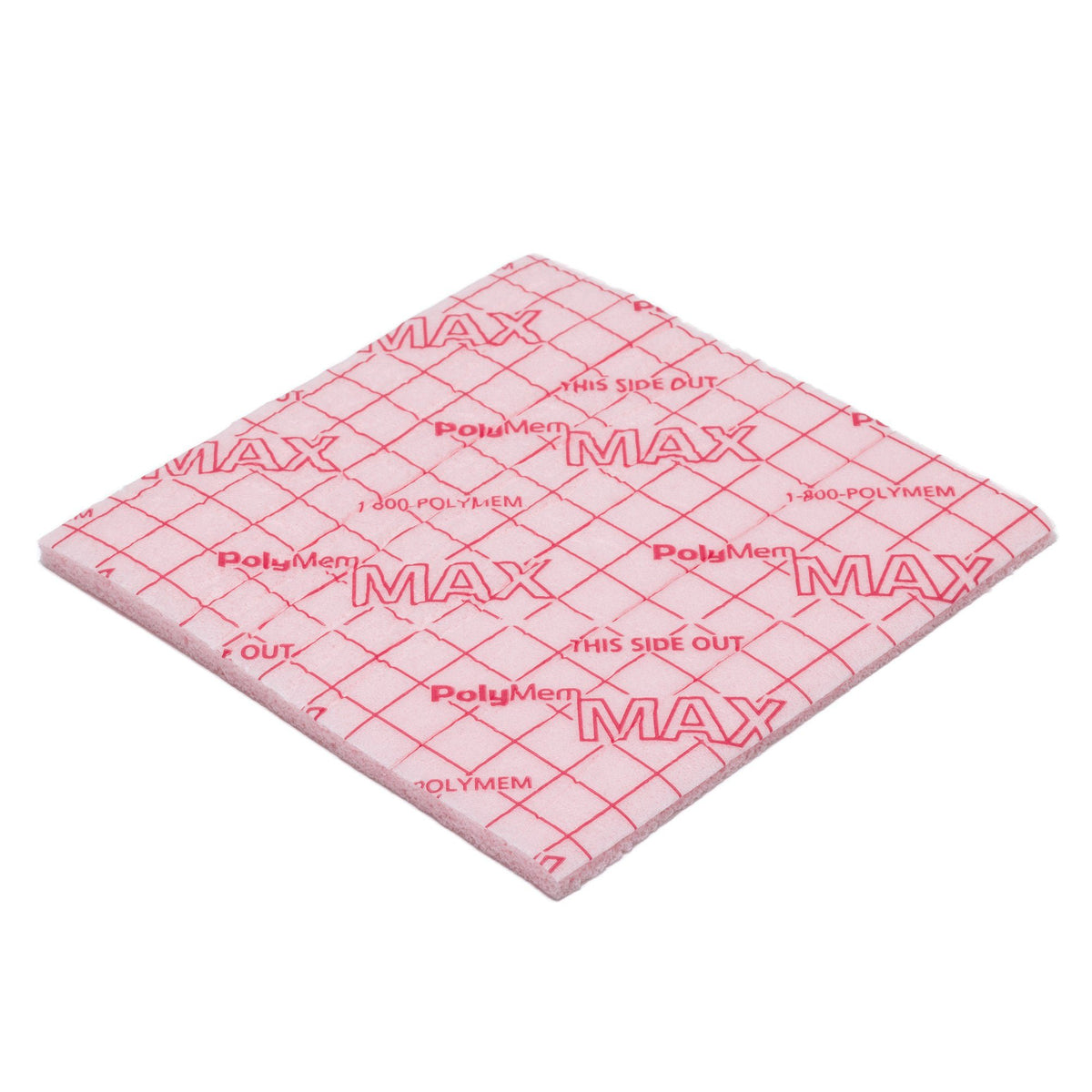 PolyMem Max Nonadhesive without Border Foam Dressing, 4½ x 4½ Inch (Case of 20)