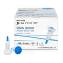 McKesson Prevent HP Push Button Safety Lancet, 28 Gauge (Case of 2000)