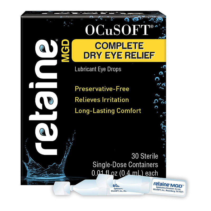 Ocusoft OCuSOFT Retaine MGD Complete Dry Eye Relief Lubricant Eye Drops (30/BX) 