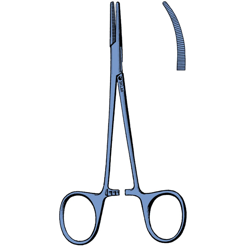 Sklar Titanium Halsted Mosquito Hemostatic Forceps - 5", Curved - 17-1550t