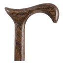 Mabis Healthcare Brazos Twisted Oak Derby Cane, 37 Inch Height, Flint Color 