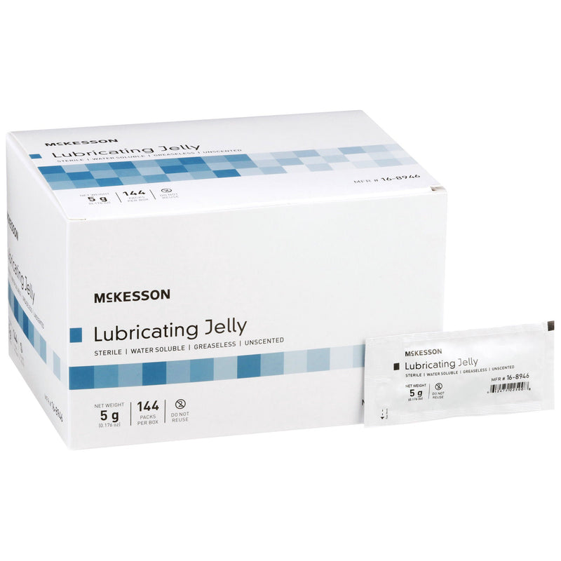McKesson Lubricating Jelly, 5-gram Packet (Case of 864)