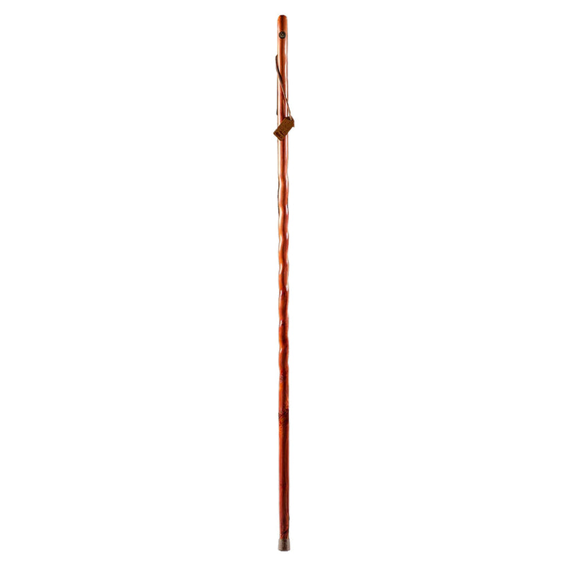 Mabis Healthcare Brazos Twisted Cedar Backpacker Handcrafted Walking Stick, 58-Inch 